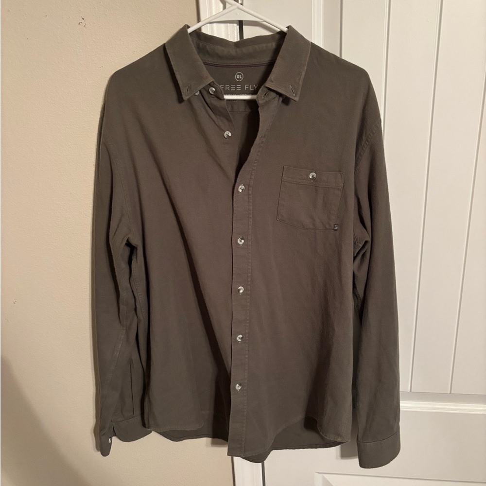 Free Fly Bamboo Long Sleeve Button Down XL